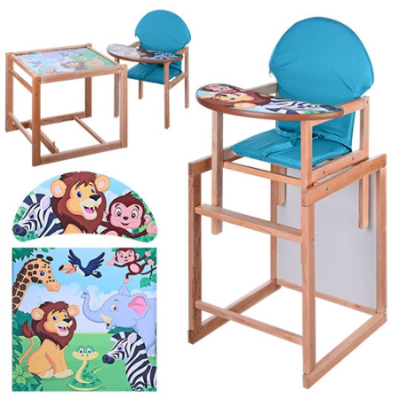 фото Стульчик-трансформер для кормления Vivast М V-120-11 (зоопарк)