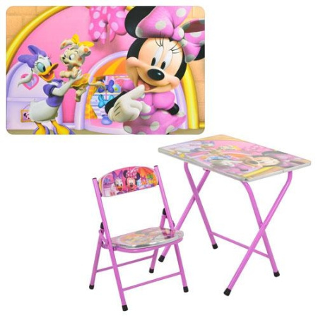 фото Детский столик DT 19-13 со стульчиком Микки Маус (сиреневый)