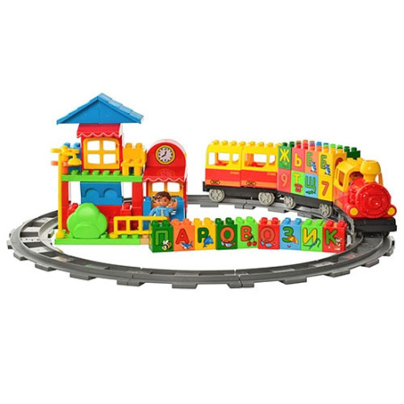 фото Детский конструктор LimoToy М 5338 UR Паровозик (90 деталей)