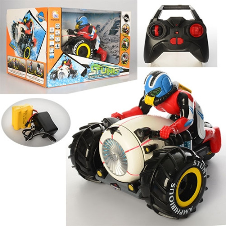 фото Трицикл на радиоуправлении 989-333 резиновые колеса фигурка (26см)