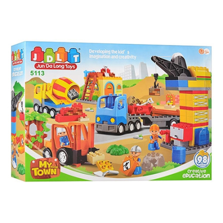 фото Детский конструктор JDLT 5113 стройплощадка (98 деталей)