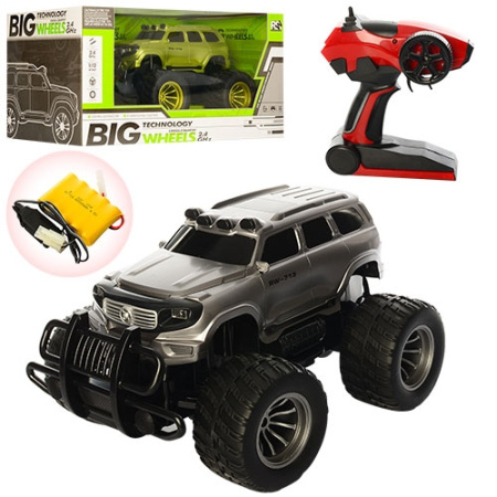 фото Джип на радиоуправлении 23713B надувные резиновые колеса (34см)