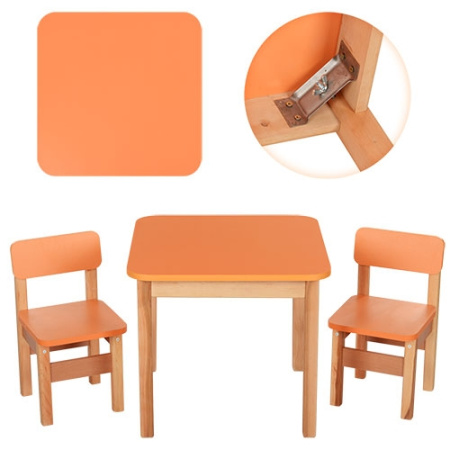 фото Детский деревянный столик со стульчиками 092