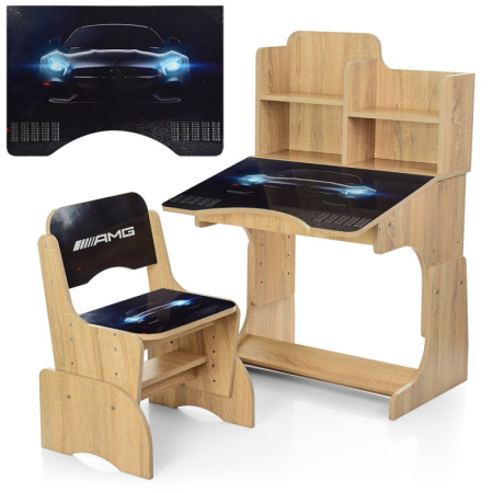 фото Парта для детей Mercedes AMG W 2071-61-2 растишка со стульчиком (дерево)
