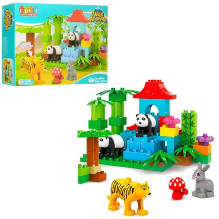 фото Конструктор для детей JDLT 5288 зоопарк животные (59 деталей)