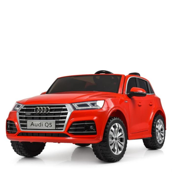 Детский полноприводный джип Audi Q5 M 5394EBLR-3 с кожаным сиденьем (красный)