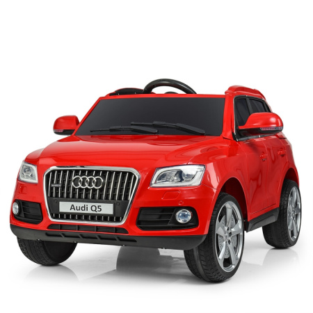 фото Детский электроджип Audi Q5 M 3448EBLR-3 с кожаным сиденьем (красный)