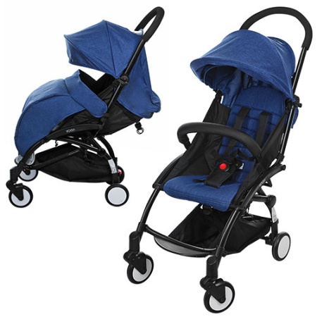 фото Детская прогулочная коляска M 3548-4 YOGA книжка (синяя)