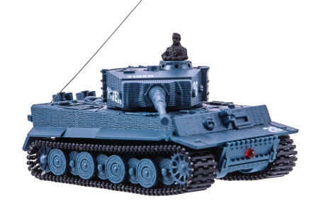 фото Танк микро р/у 1:72 Tiger со звуком (серый)