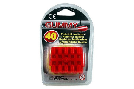 фото Пульки резиновые для игрушечного пистолета Edison Giocattoli калибр 8мм 40шт (410/42)