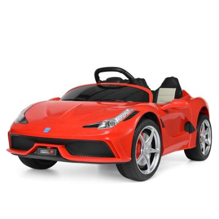 фото Детский спортивный электромобиль Bambi M 3661EBLR-3 с пультом и кожаным сиденьем (красный)
