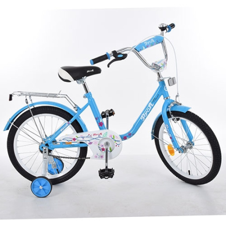 фото Детский двухколесный велосипед 14 дюймов Prof1 L1484 Flower (голубой)