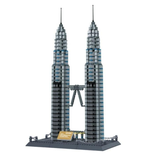 Конструктор WanGe 8011 «Китайские башни Близнецы» 1160 деталей (ZHORYA)