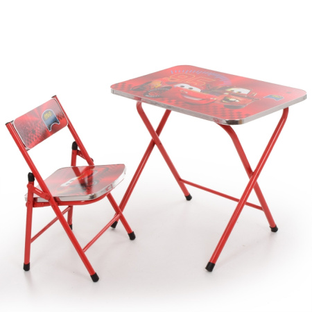 фото Детский складной столик Тачки A19-MQ со стульчиком