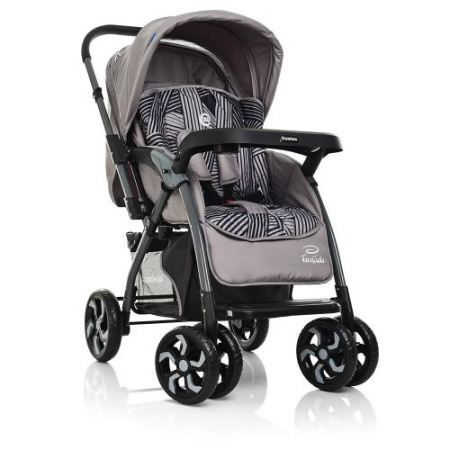 фото Коляска прогулочная детская El Camino ME 1007-11-2 TORNADO книжка с перекидной ручкой (серая)