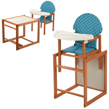 фото Детский стульчик для кормления VIVAST М V-013-3 трансформер (сине-голубой)