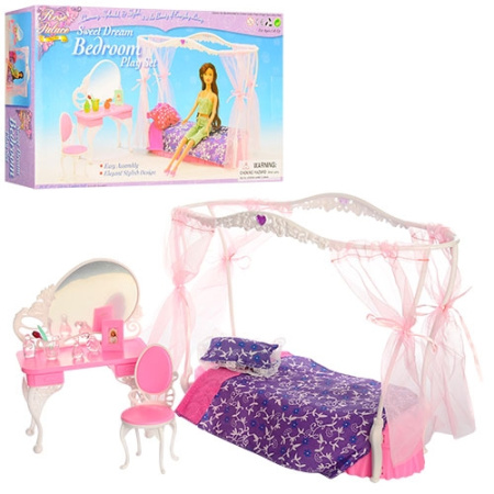 фото Мебель для куклы 2624 спальня