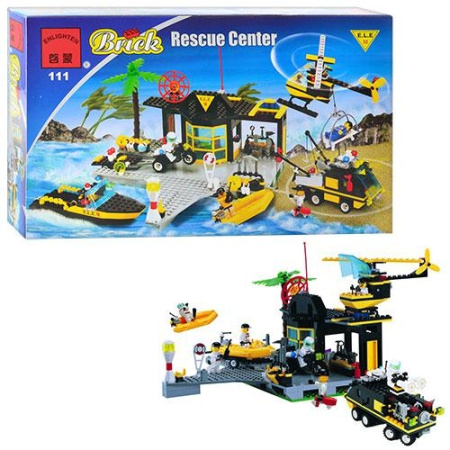 фото Игрушечный конструктор BRICK 111 / 208884 "Спасательно-военная база" (509 дет.)