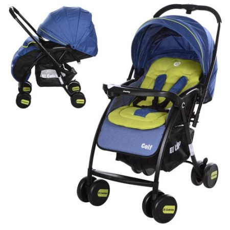 фото Детская коляска GOLF M 3429L-3 прогулочная книжка (синяя)
