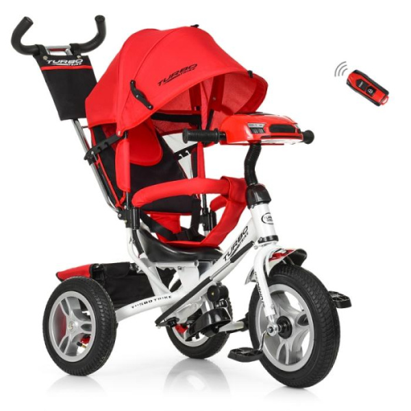 Детский трехколесный прогулочный велосипед TURBOTRIKE M 3115-3HA (красный)