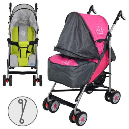 фото Прогулочная коляска ARIA S1-5 (серо-розовый, оливковый)