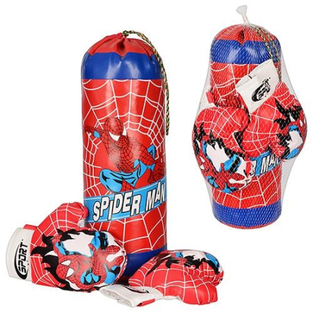 фото Боксерский набор "Спайдермен" 0509 (боксерская груша и перчатки)