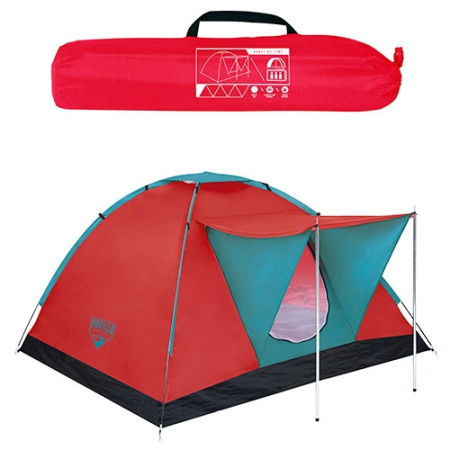 фото Трехместная палатка Bestway 68012 с навесом (210-210-120см)