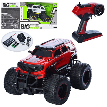 фото Джип на пульте управления 23688BK резиновые колеса свет (40см)