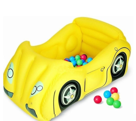 фото Надувной игровой детский центр в виде машинки Bestway 52159