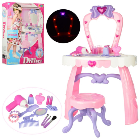 фото Трюмо для девочки со стульчиком 8300 фен расческа аксессуары