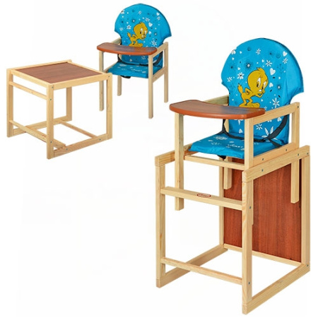 фото Стульчик для кормления трансформер Vivast М V-010-25-7 (голубой цыпленок)