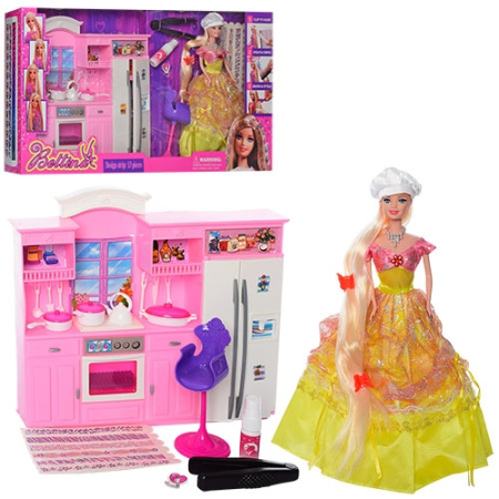 фото Мебель 68024 кухня с куклой и краской для волос