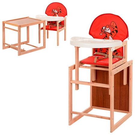 фото Стульчик для кормления – трансформер MV-102-21-8 (тигр красный)