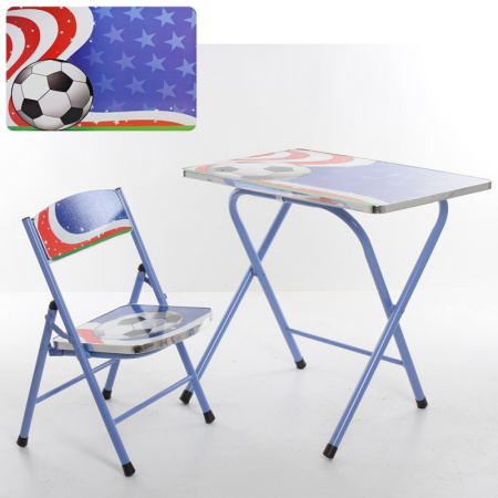 фото Детский складной столик Футбол Bambi A19-FB со стульчиком