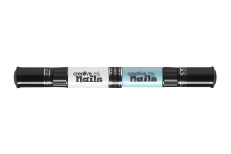 фото Детский лак-карандаш для ногтей Malinos Creative Nails на водной основе (2 цвета Белый + Голубой)