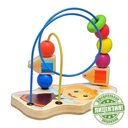 фото Деревянная логическая игрушка Маша и Медведь GT 5947 на проволоке