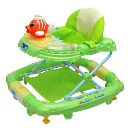 фото Ходунки детские 2 в 1 Bambi M 0536-2 Рыбка трансформер (зеленые)