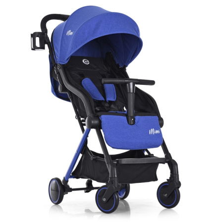 фото Детская прогулочная коляска El Camino ME 1036L MIMI Indigo книжка (синяя)