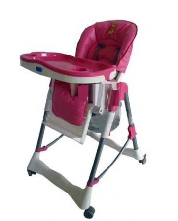 фото Стульчик RT- 002 L- 8 для кормления на колесиках, с корзиной