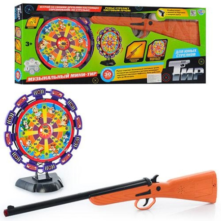 фото Детский тир LimoToy 299993 R/2168-1 ружье с мишенью