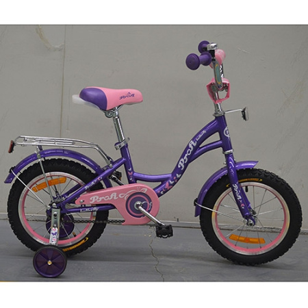 фото Детский двухколесный велосипед 16 дюймов Profi G1622 Butterfly (фиолетовый)