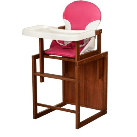 фото Детский стульчик для кормления CH-D2 трансформер 2в1 (розовый)