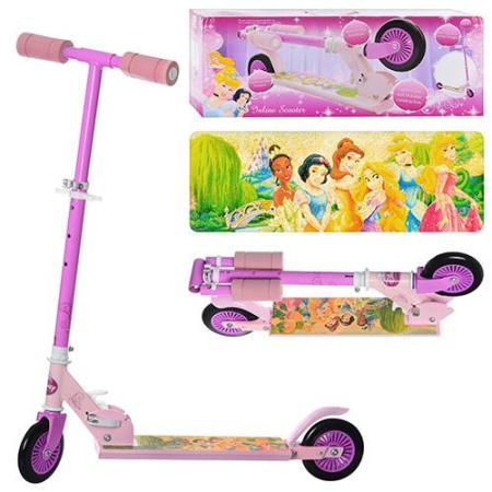 фото Детский двухколесный самокат JR 2-013-1 Принцессы (руль до 77см)