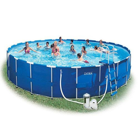 фото Каркасный бассейн Intex 28262 с фильтр-насосом и аксессуарами (732-132 см) фото Каркасный бассейн Intex 28262 с фильтр-насосом и аксессуарами (732-132 см)