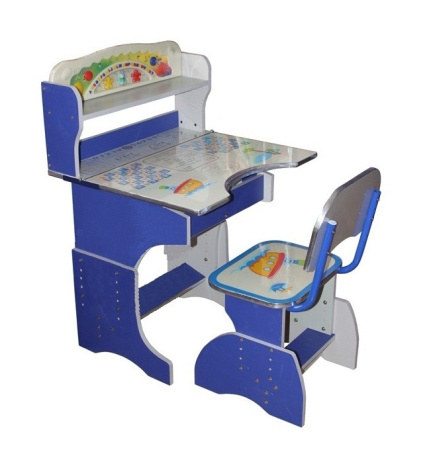 фото Парта с регулируемой высотой Bambi HB 2877 со стульчиком