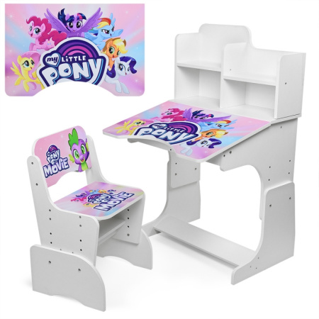 фото Детская парта My Little Pony W 2071-56-5 регулируемая высота (белая)