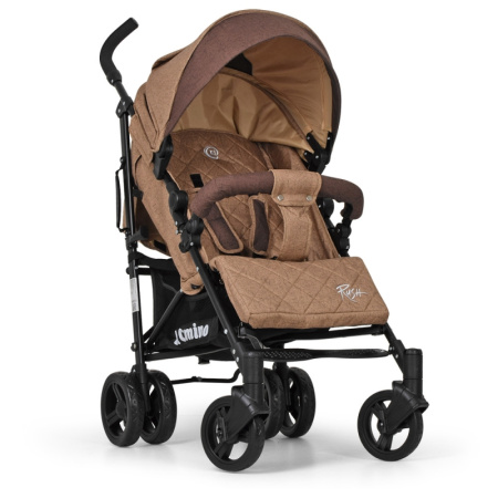 фото Прогулочная коляска для детей El Camino ME 1013L RUSH Sand трость лен (бежевая)