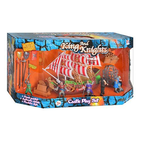 фото Корабль пиратов 0806 B-2 с фигурками и катапультой