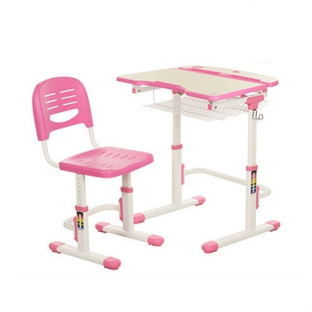 фото Детская регулируемая парта Bambi C 302-2 (розовая)