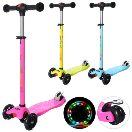 фото Трехколесный самокат для детей iTrike JR 3-003-K руль 65,5-89см